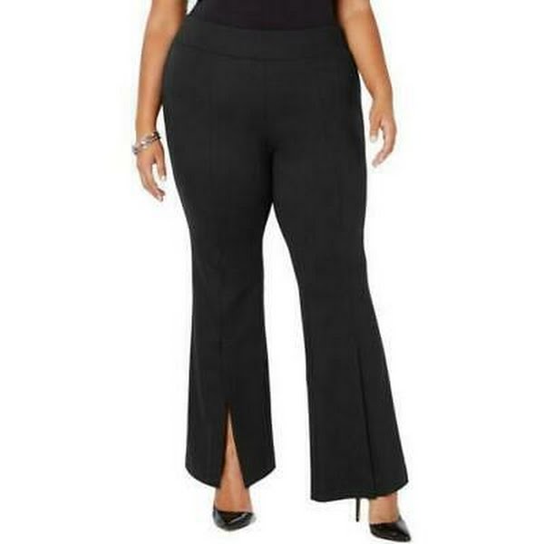 INC Womens Plus Size Slit Front Casual Trouser Pants, Size 24W