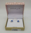 Giani Bernini Fine Crystal Round Halo Stud Earrings in Sterling Silver