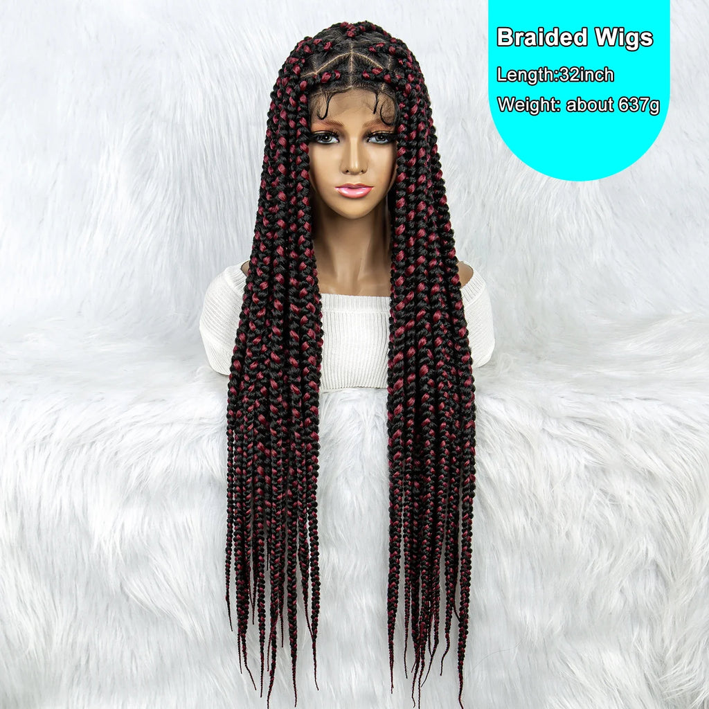 KIMA Colorful Braided Wig | Full Lace | Butterfly Locs & Dreadlocks Options