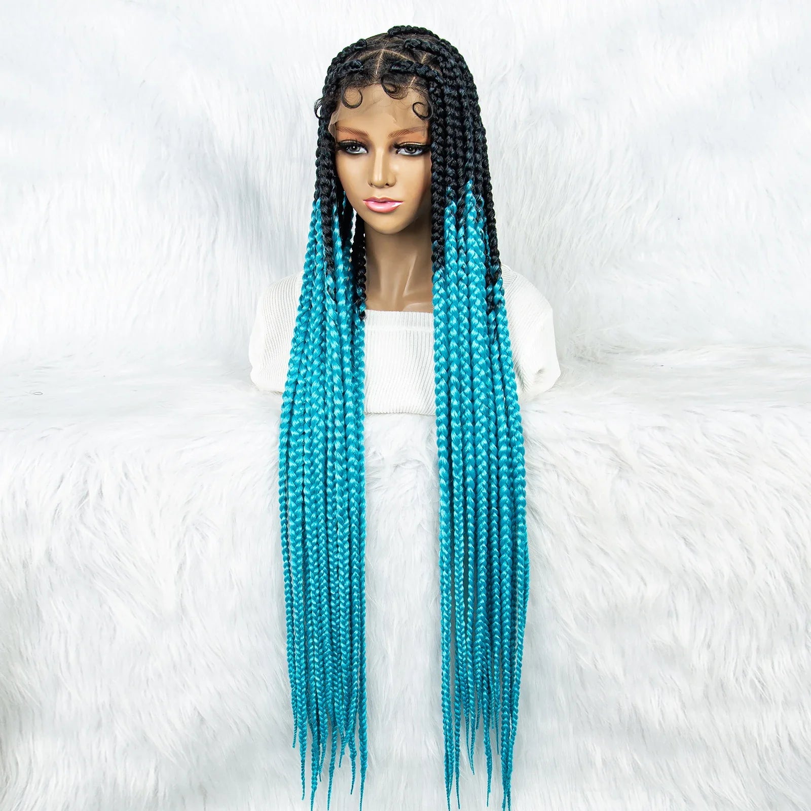 KIMA Colorful Braided Wig | Full Lace | Butterfly Locs & Dreadlocks Options