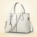 Ladies Large Tote Bag | New Fashion Women's PU Leather Square Shoulder & Crossbody Handbag (Bolsas Femininas Sac)