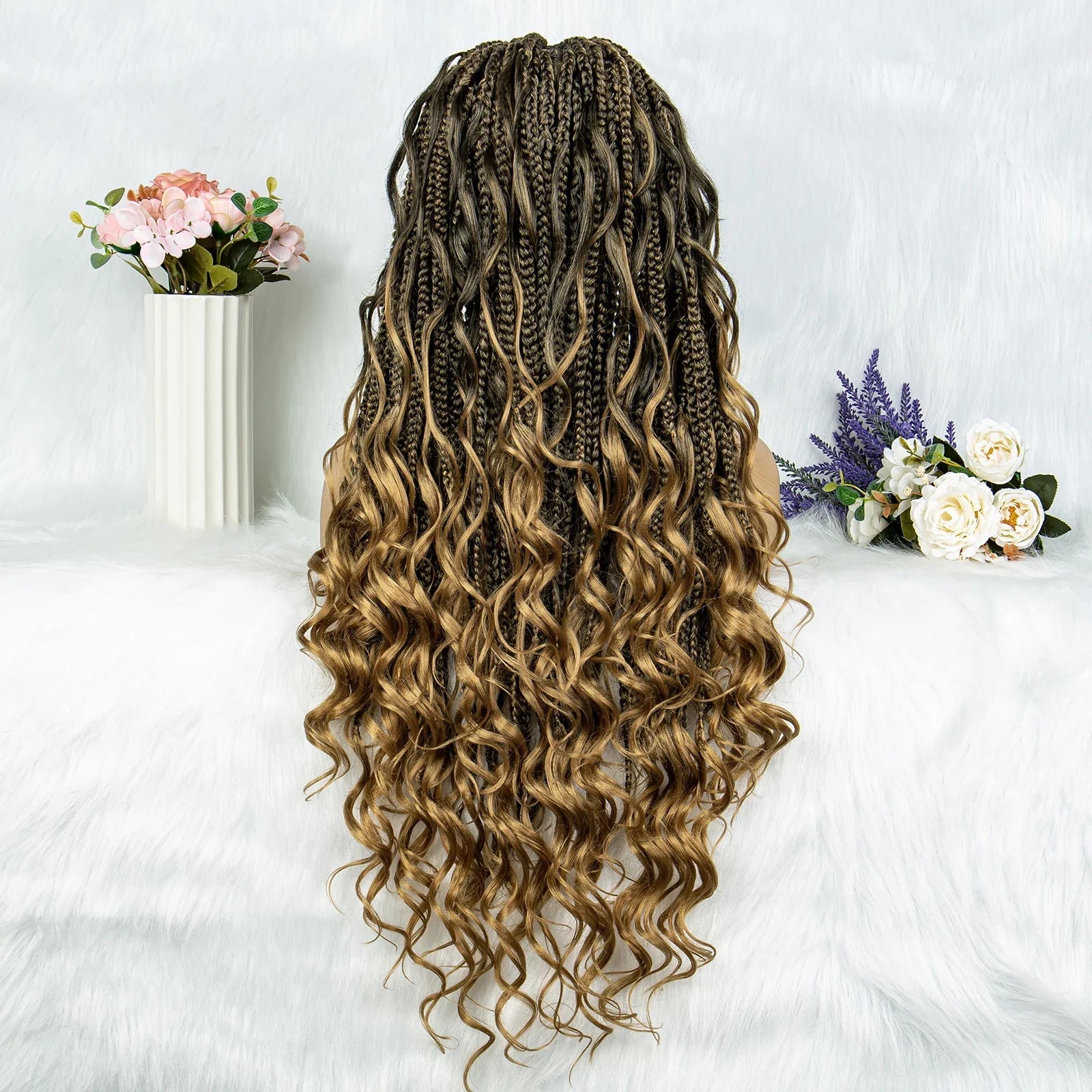 Knotless Box Braids & Dreadlocks Wig | Lace Front with Baby Hair