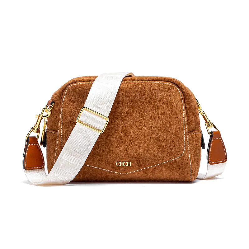 Women's Crossbody Bag Autumn/Winter Collection | Anti-Velvet Wine Red Shoulder Bag (Square Tote Christmas Gift)