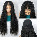 Goddess Box Braids Wig | Curly Ends | Full Lace | Crochet Hair | Black Women