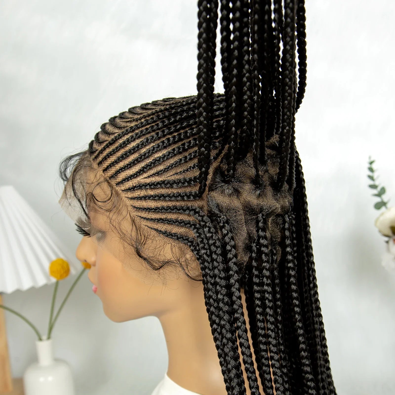 KIMA Fulani Braids Wig | Full Lace Cornrows with Baby Hair