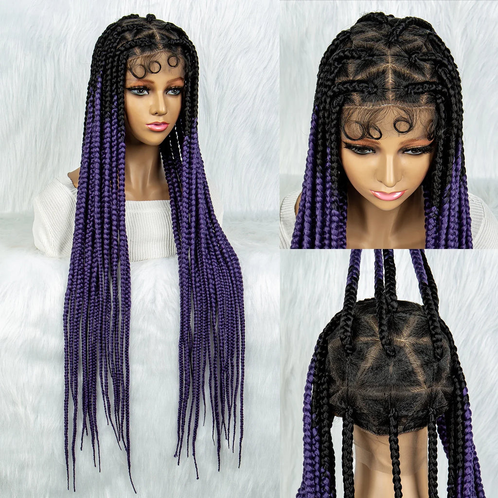 KIMA Colorful Braided Wig | Full Lace | Butterfly Locs & Dreadlocks Options
