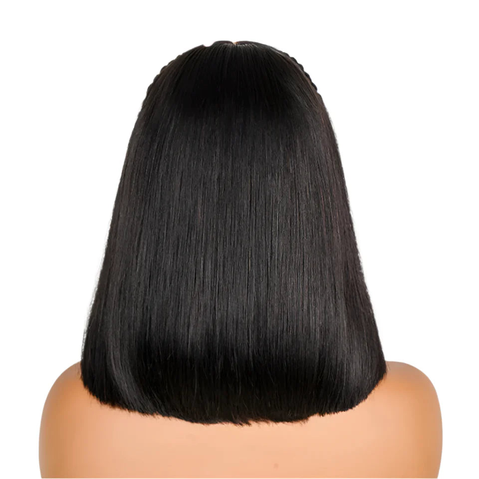 Pre-Styled Braided Bob Wig | 13x4 Lace Front | Remy Hair | Pre-Cut Lace