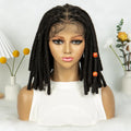 Short Locs Cornrow Braids Wig | Full Lace | Baby Hair | African Inspired