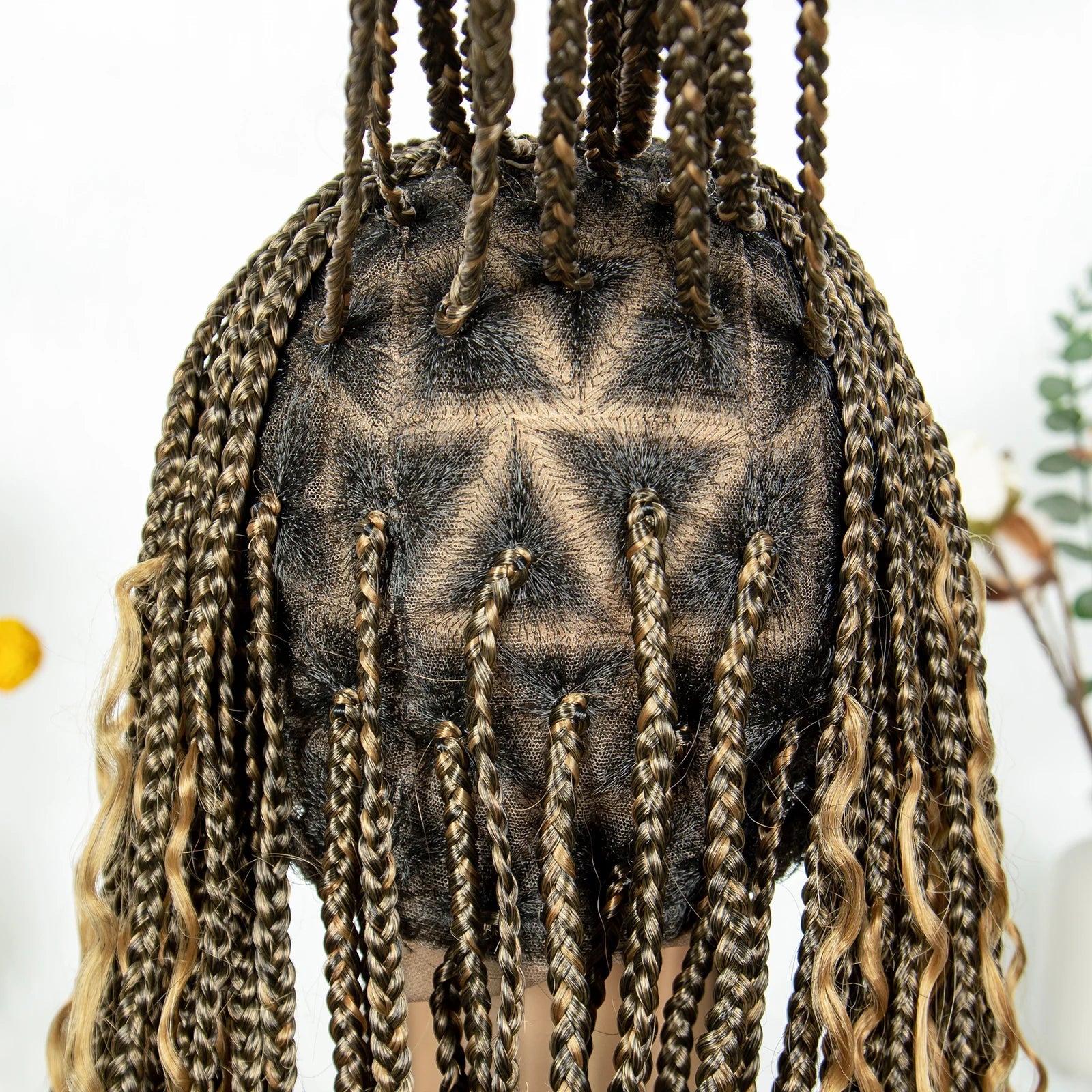 Boho Triangle Knotless Box Braids Wig | Full Lace | Baby Hair | KIMA Synthetic