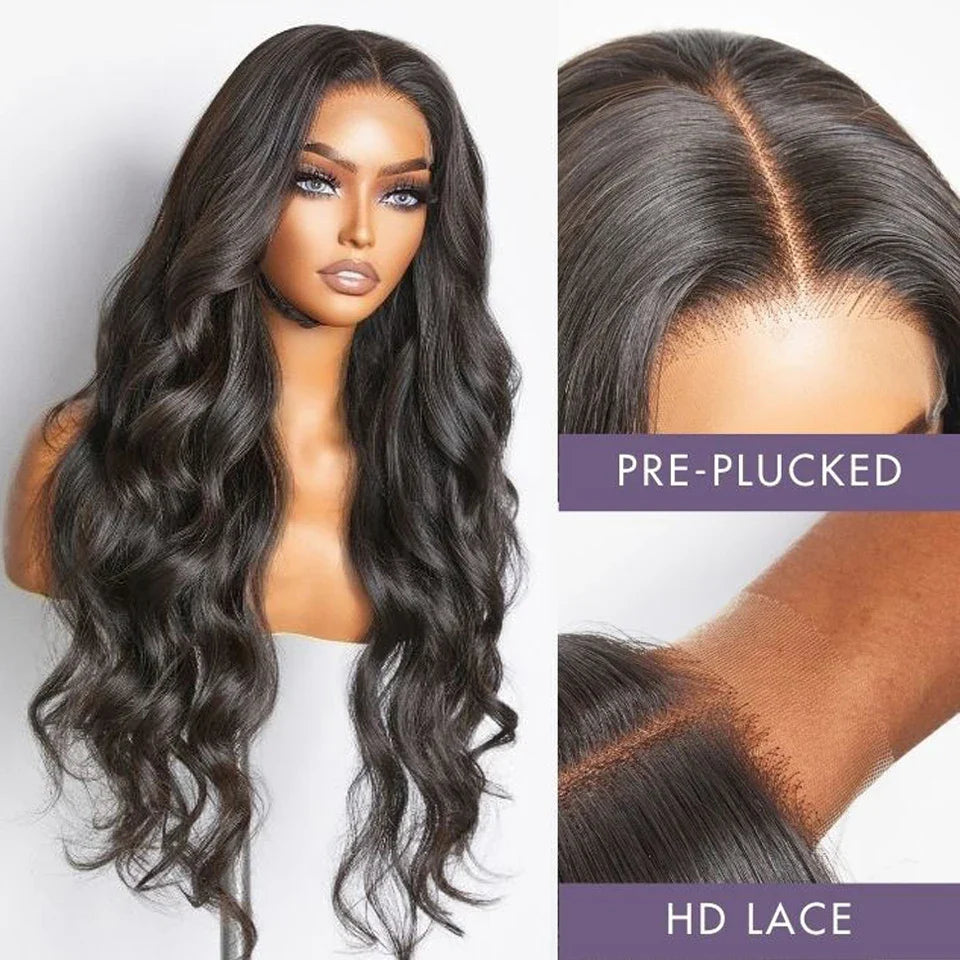 Brazilian Body Wave T-Part Lace Wig | Transparent Human Hair (Glueless, On Sale Clearance)