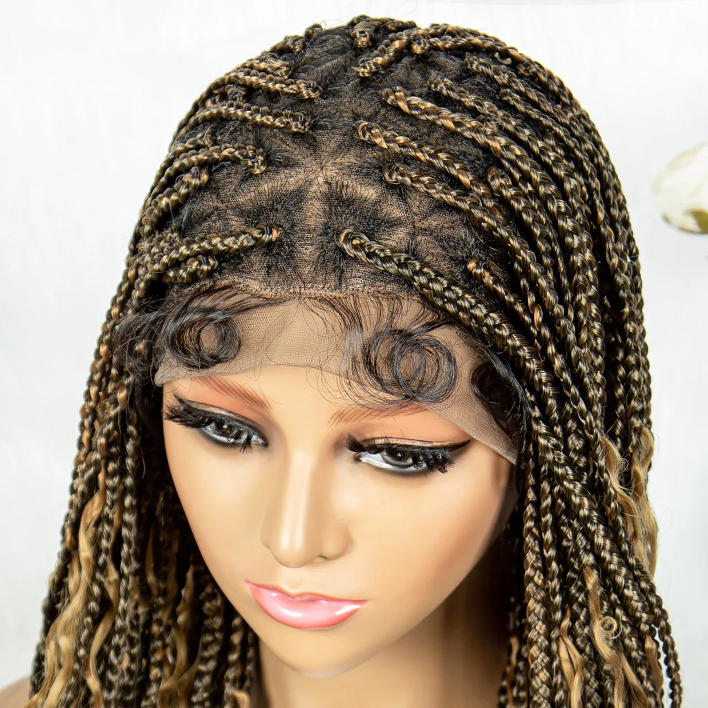 Boho Triangle Knotless Box Braids Wig | Full Lace | Baby Hair | KIMA Synthetic