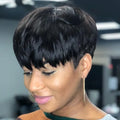 13x4 Kinky Straight Lace Front Wig | Glueless | Brazilian Virgin Hair | Pre-Plucked with Baby Hair