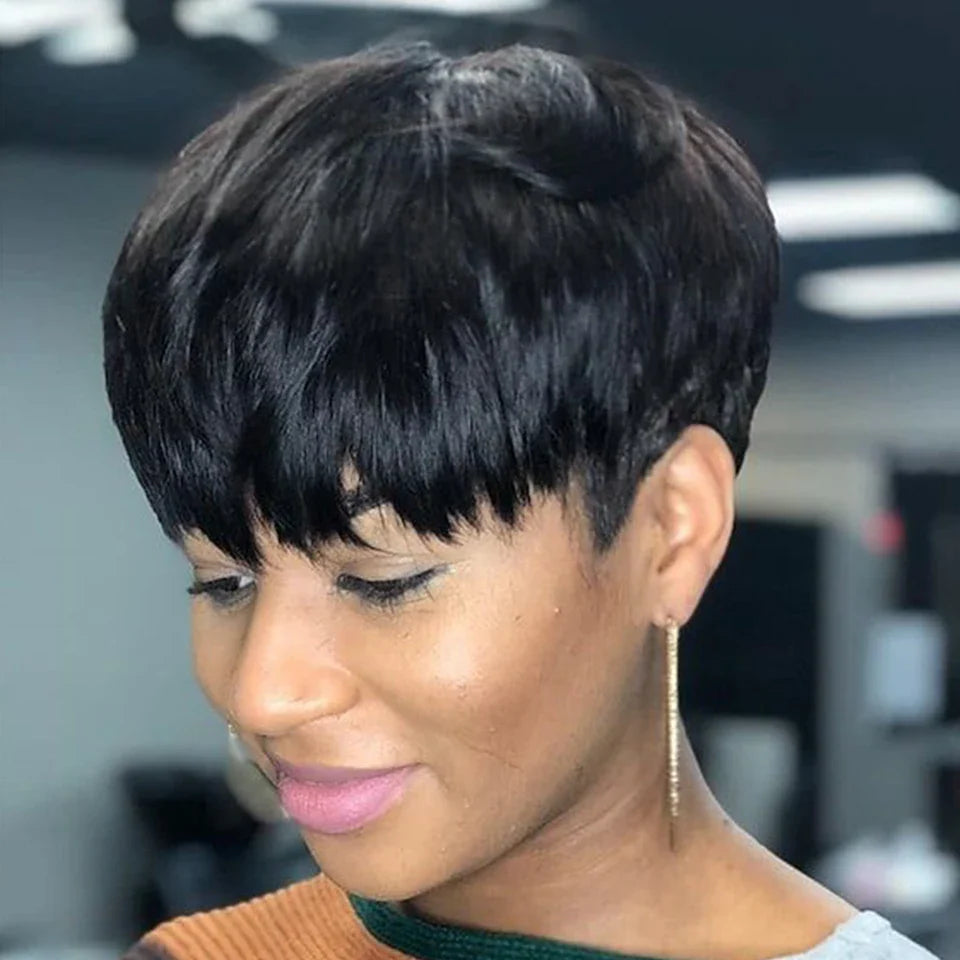 13x4 Kinky Straight Lace Front Wig | Glueless | Brazilian Virgin Hair | Pre-Plucked with Baby Hair
