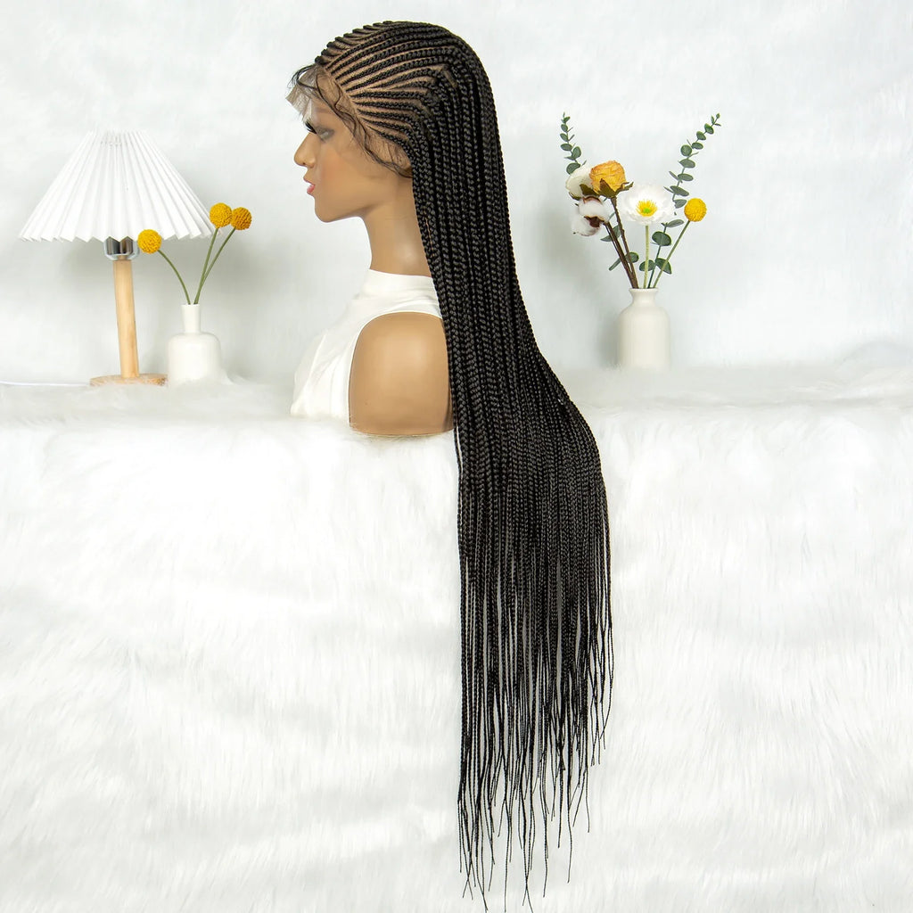 KIMA Fulani Braids Wig | Full Lace Cornrows with Baby Hair