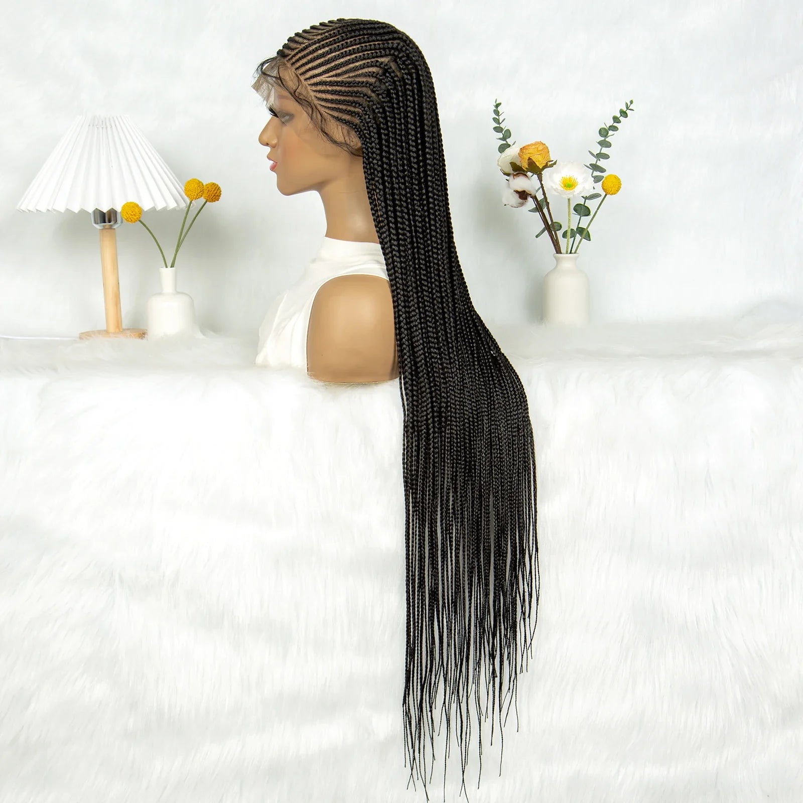 KIMA Fulani Braids Wig | Full Lace Cornrows with Baby Hair