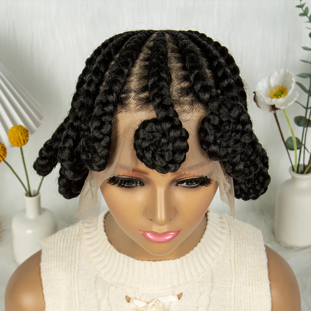 KIMA Dutch Cornrow Braided Full Lace Wig | Easy Install Dreadlocks Braid Wig