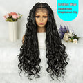 Knotless Box Braids & Dreadlocks Wig | Lace Front with Baby Hair