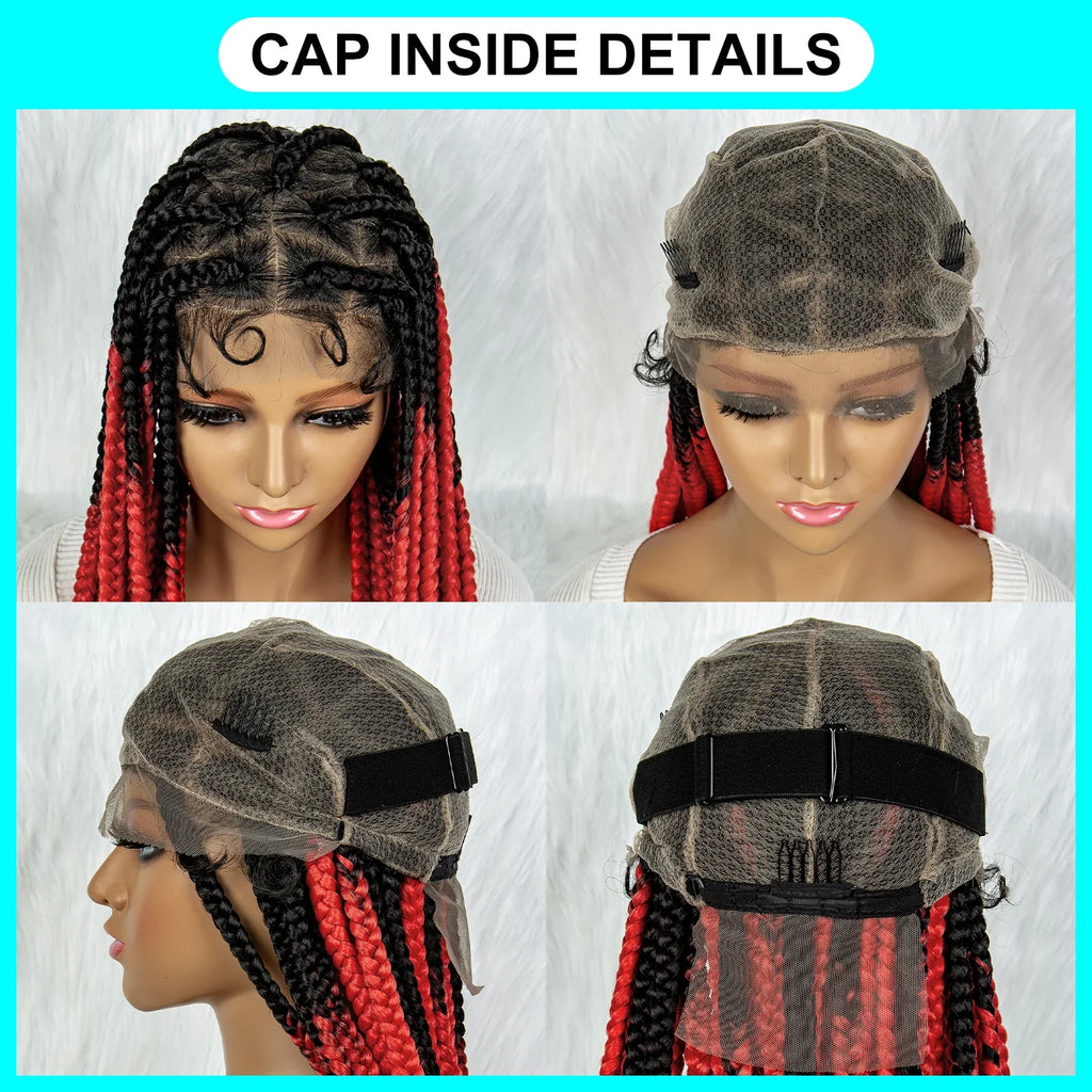 KIMA Colorful Braided Wig | Full Lace | Butterfly Locs & Dreadlocks Options