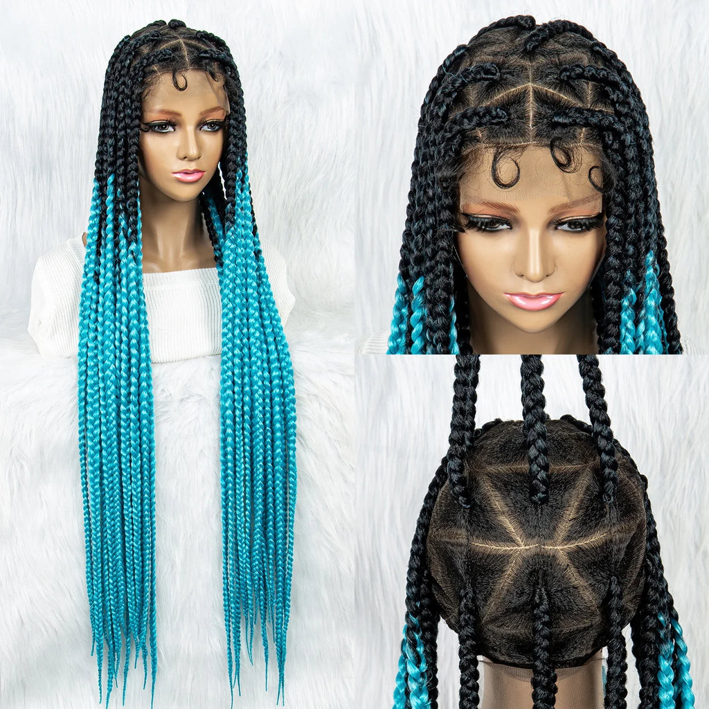 KIMA Colorful Braided Wig | Full Lace | Butterfly Locs & Dreadlocks Options