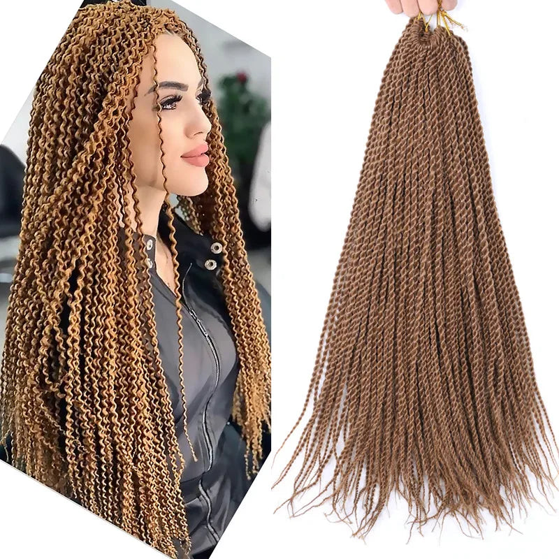 Full Star Senegalese Twist Crochet Braids | 30 Strands/Pack | Ombre Colors