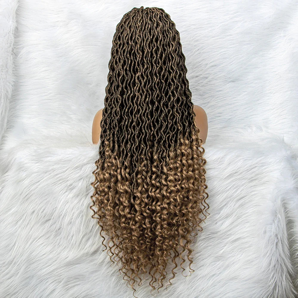 Goddess Box Braids Wig | Curly Ends | Full Lace | Crochet Hair | Black Women