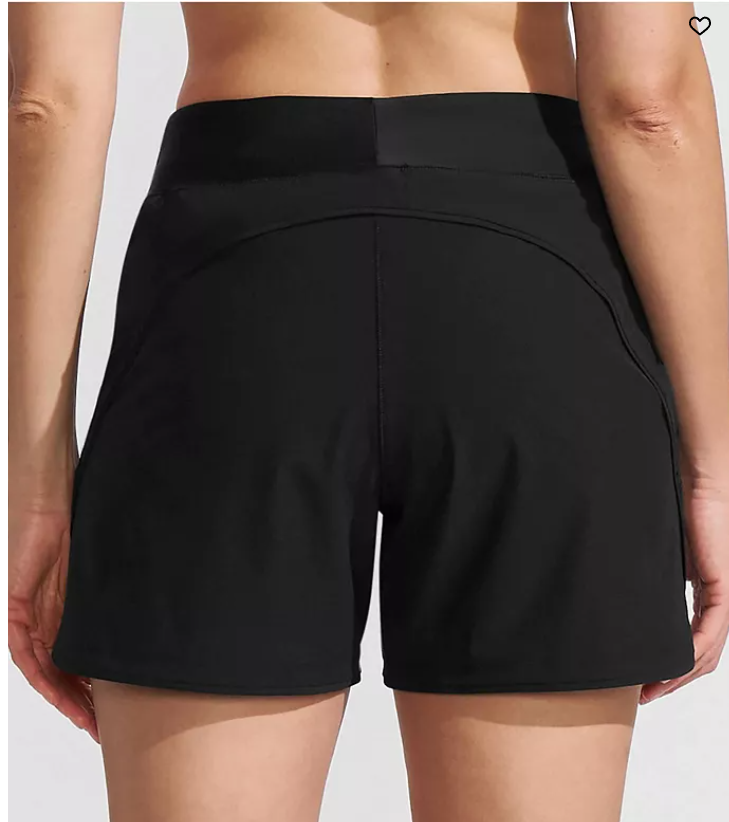 Lands End 5 Quick Dry Swim Shorts with Panty, Size 8