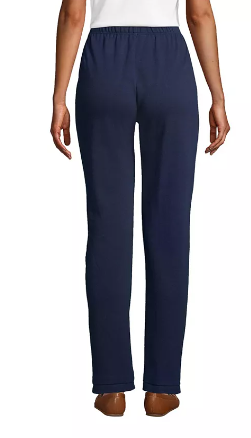 Lands End Womens Sport Knit High Waist Pants