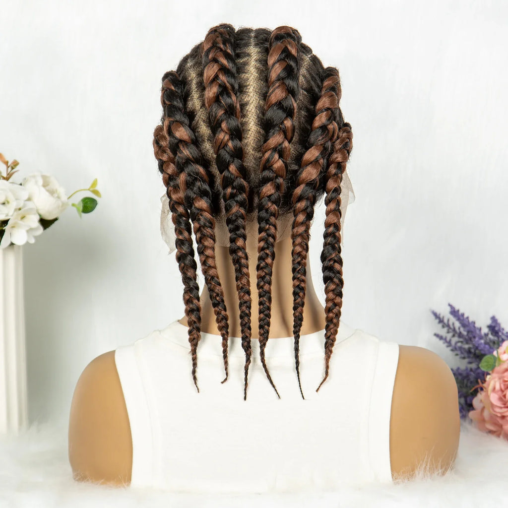 KIMA Full Lace Cornrow Box Braids Wig | Versatile Braiding Styles