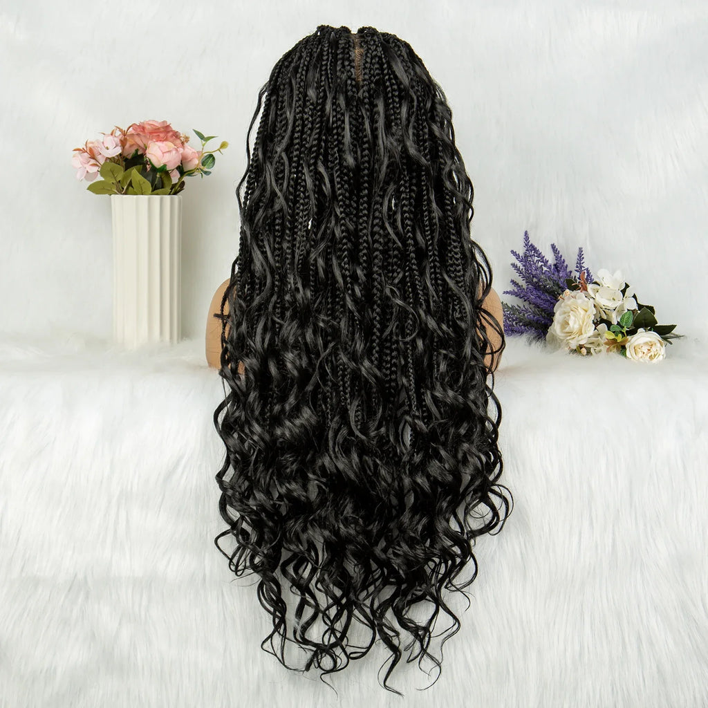 Knotless Box Braids & Dreadlocks Wig | Lace Front with Baby Hair
