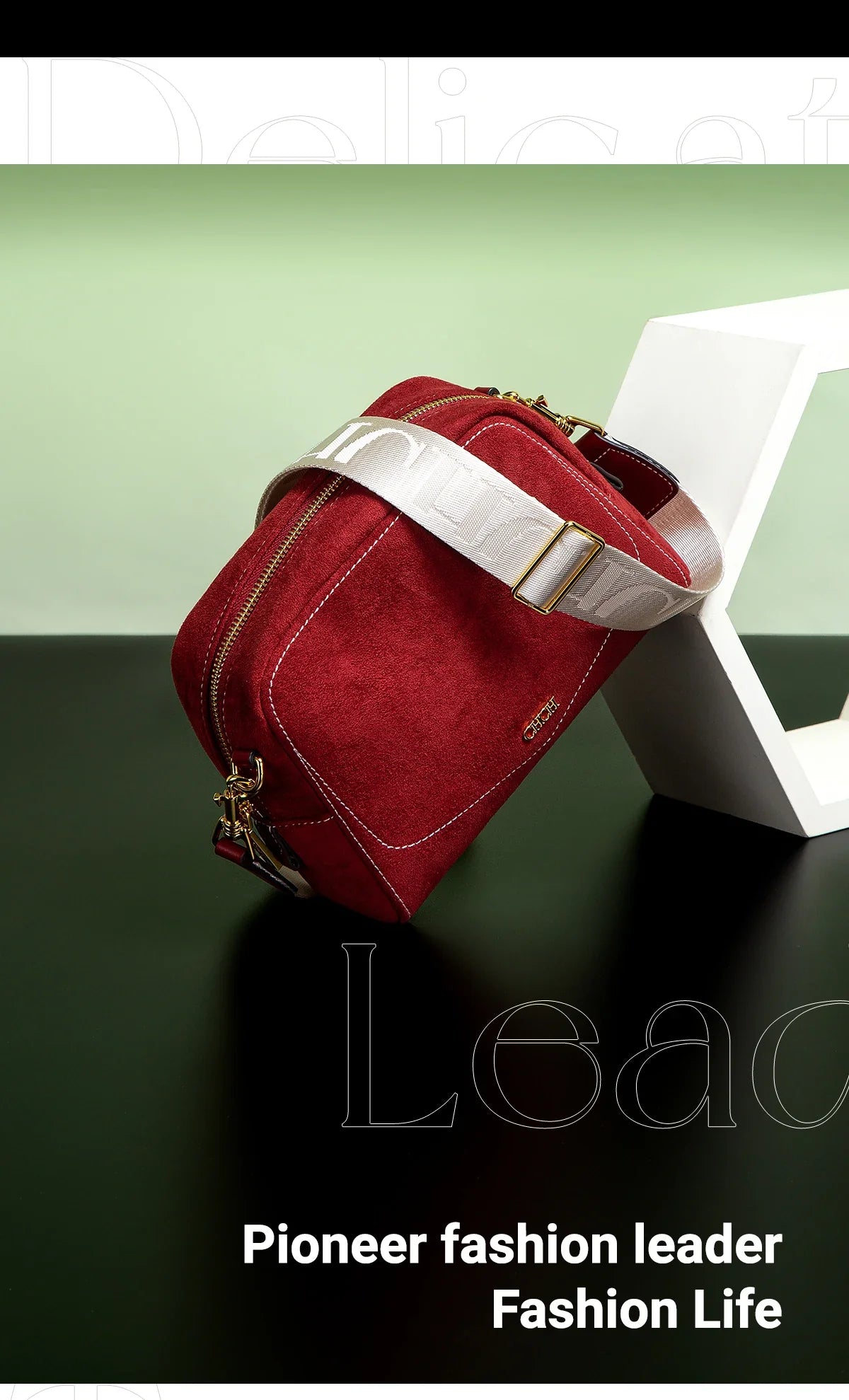 Women's Crossbody Bag Autumn/Winter Collection | Anti-Velvet Wine Red Shoulder Bag (Square Tote Christmas Gift)