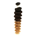 Ombre Brazilian Deep Wave Human Hair Bundles | Remy 2 Tone Color T1B/27#, T1B/30#, T1B/99J# (1, 3, or 4 Pcs)