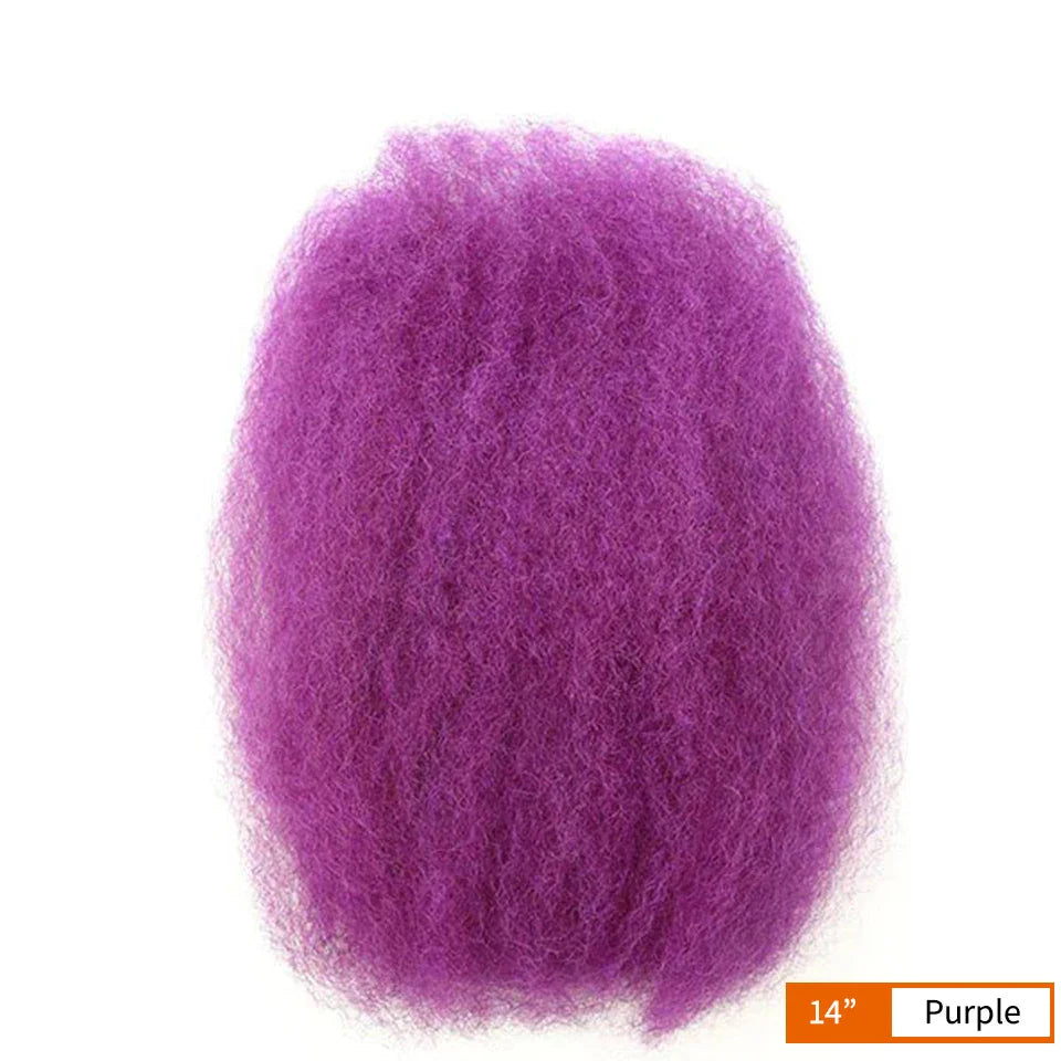 Afro Kinky Bulk Human Hair for Dreadlocks & Braiding | 100% Virgin Brazilian Remy Loc Extensions (50g)
