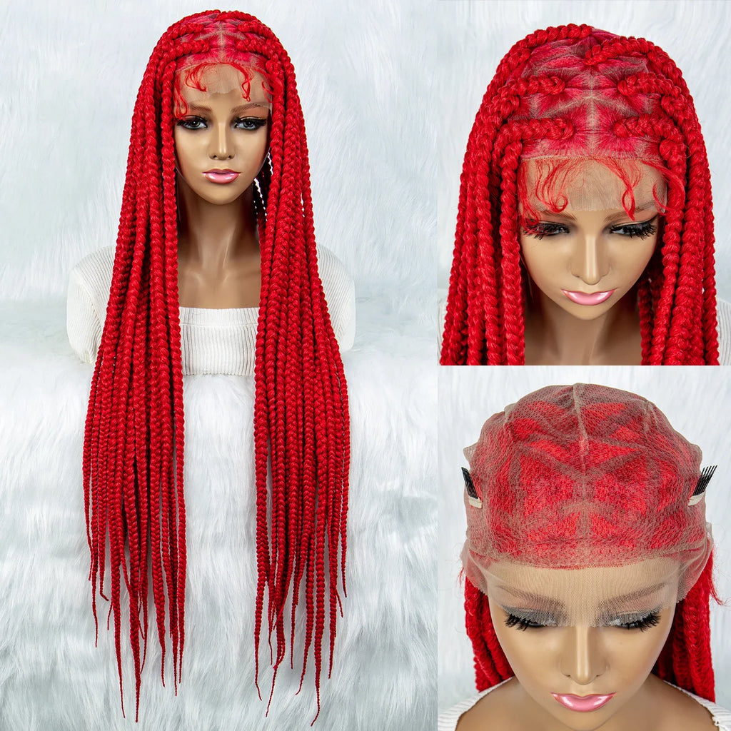KIMA Colorful Braided Wig | Full Lace | Butterfly Locs & Dreadlocks Options