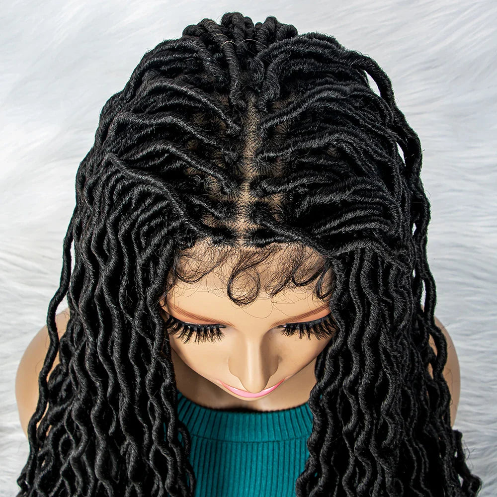Goddess Box Braids Wig | Curly Ends | Full Lace | Crochet Hair | Black Women