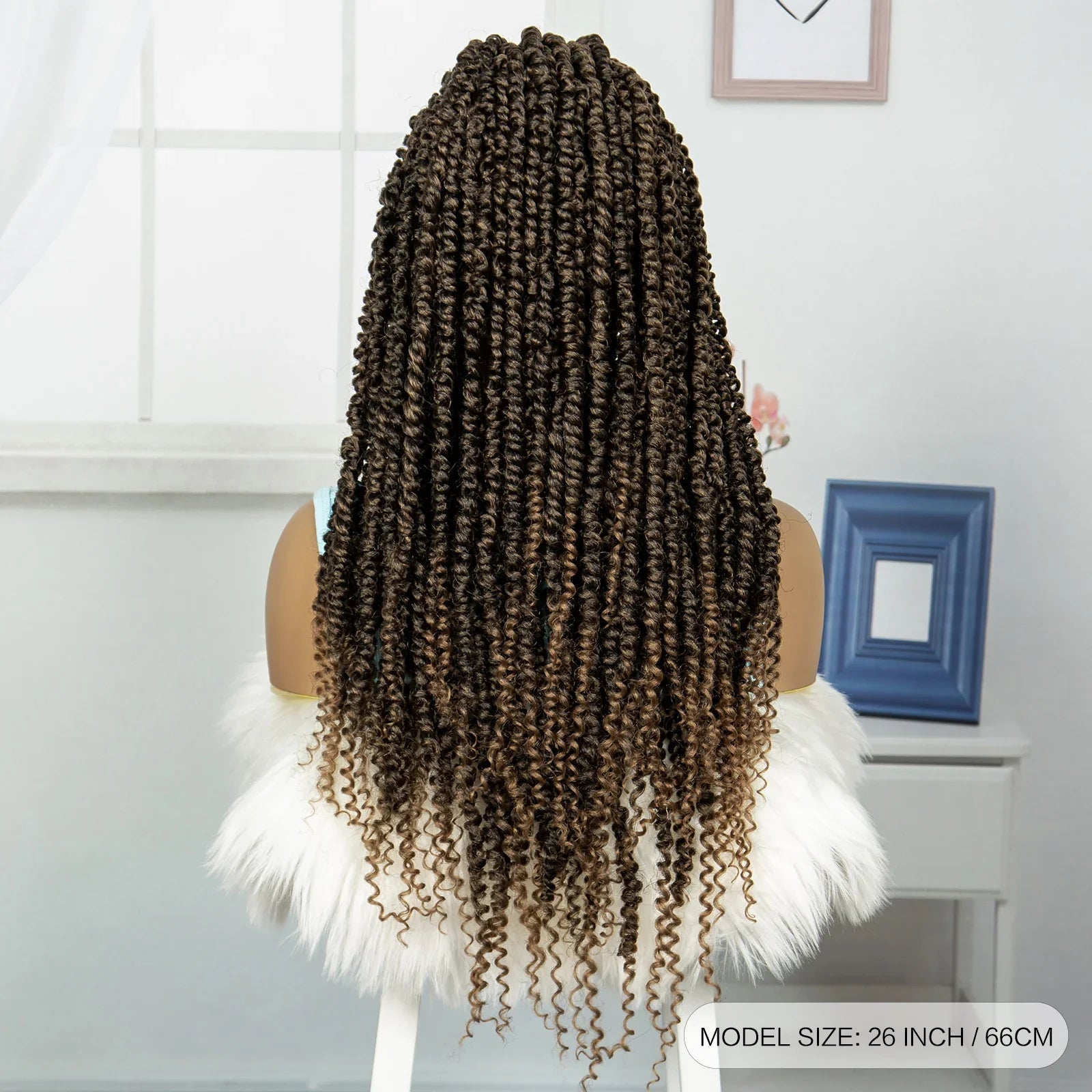 Burgundy Knotless Twist Dreadlocks Lace Front Wig | Crochet Braids | Full Lace | Black Women