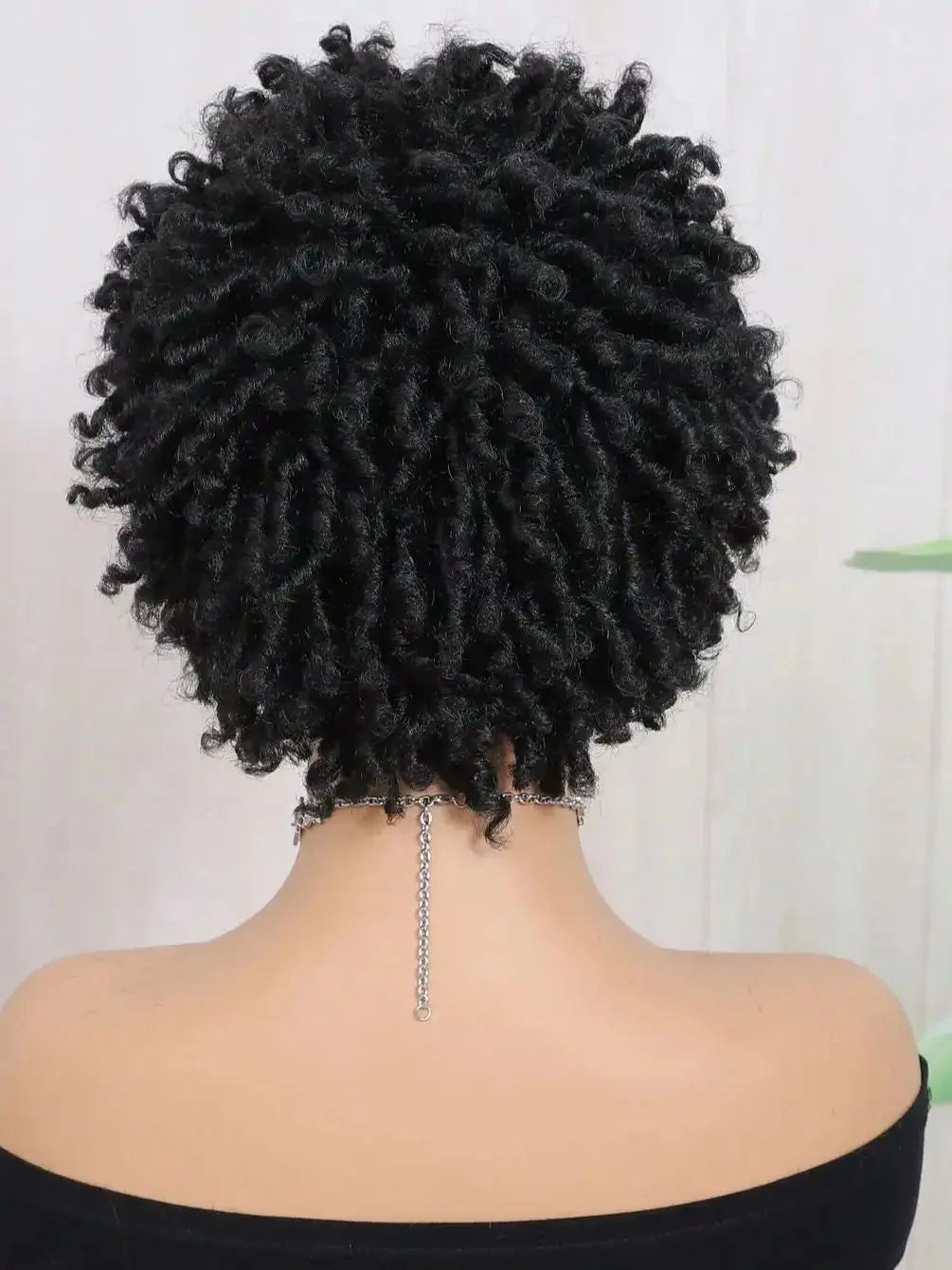 Short Afro Faux Dreads Wig | Heat Resistant Synthetic Braids | Unisex Wig for Black Women & Men
