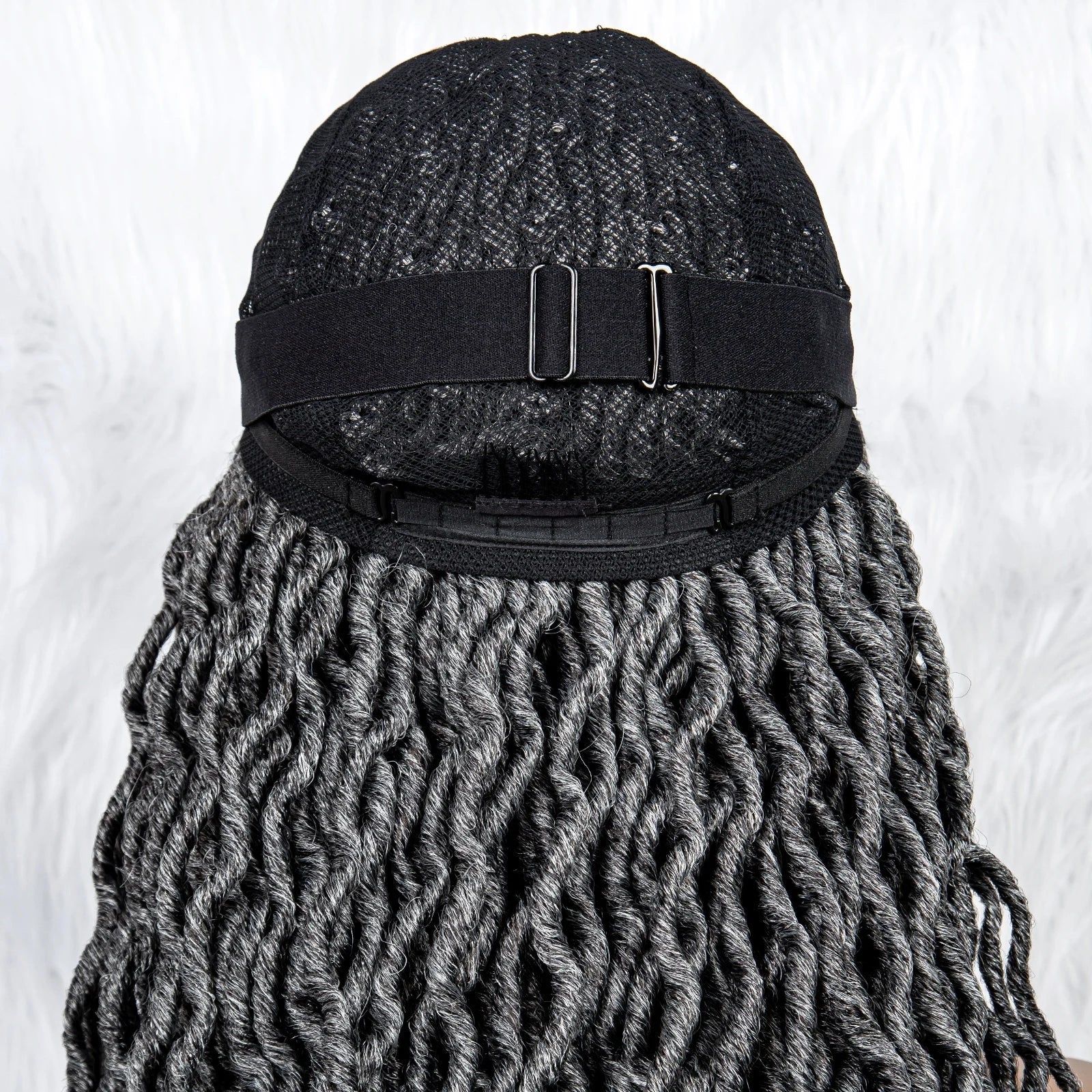 Knotless Box Braided Wig with Curly Ends & Baby Hair | Synthetic Lace Front Wig for Black Women