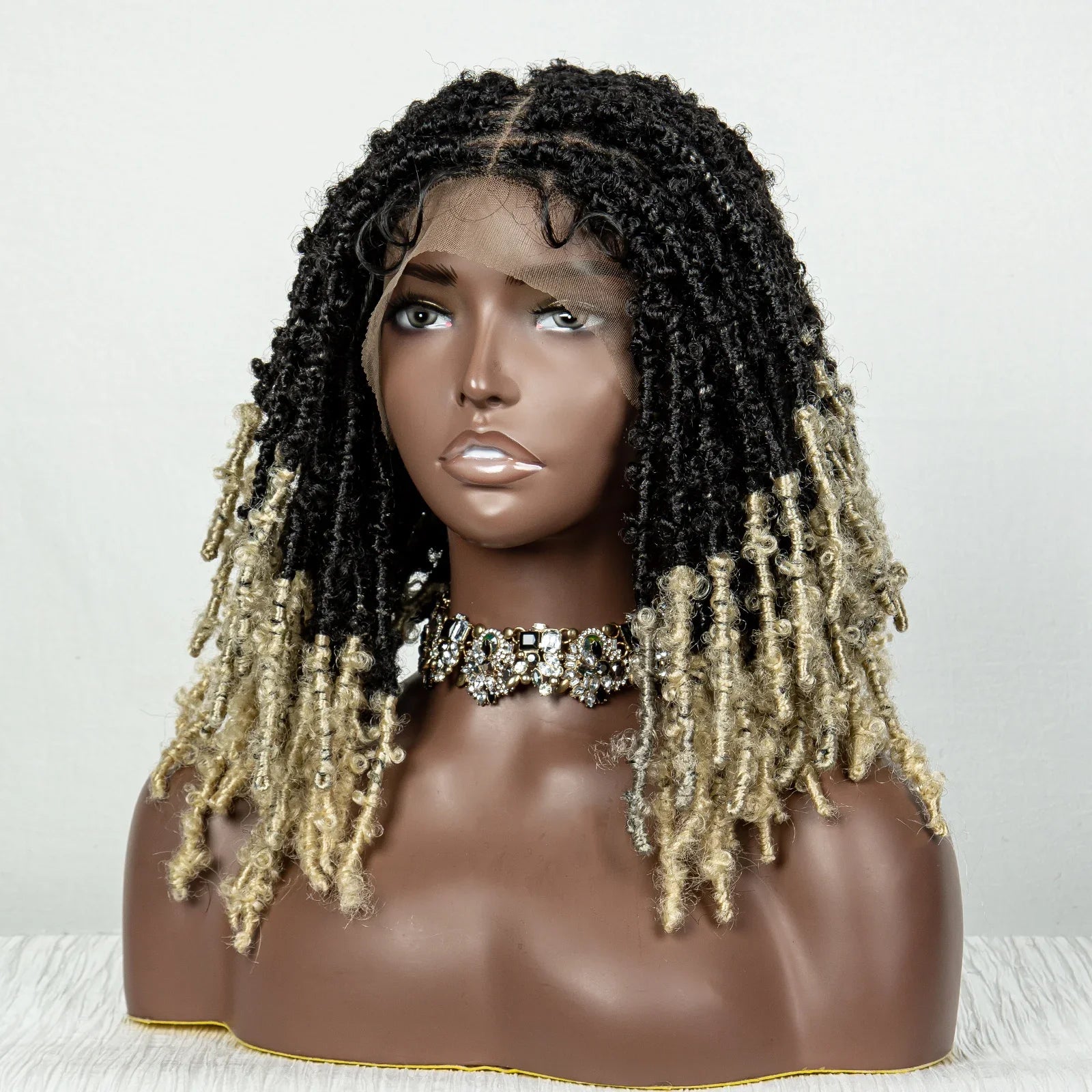 Butterfly Locs Crochet Braids Bob Wig | Lace Front | Dreadlock Style