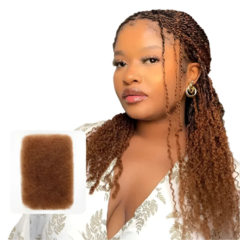 QVR Afro Kinky Bulk Human Hair | 10"-22" | 50g/pc | Brazilian Remy Hair | Dreadlocks & Braids