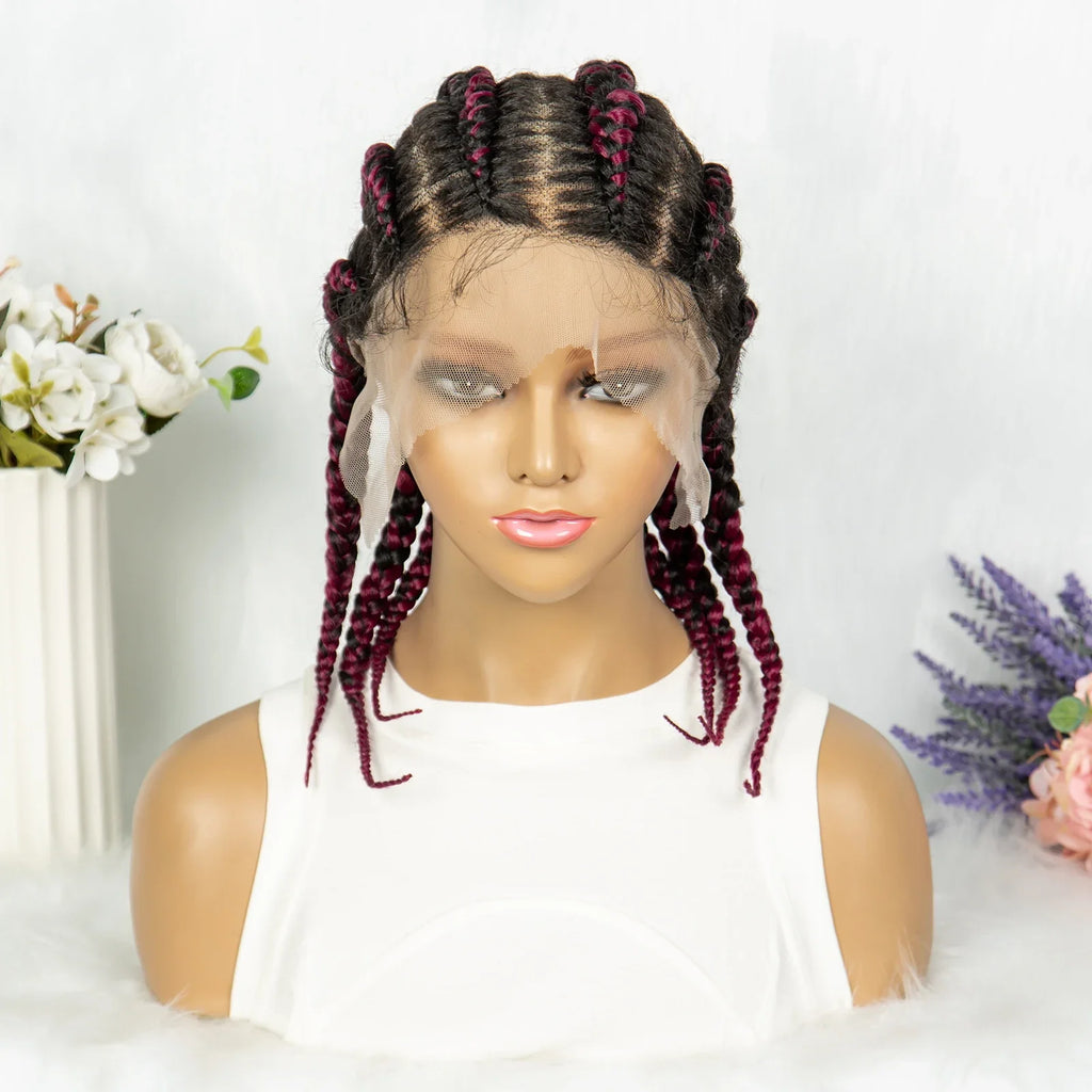 KIMA Full Lace Cornrow Box Braids Wig | Versatile Braiding Styles
