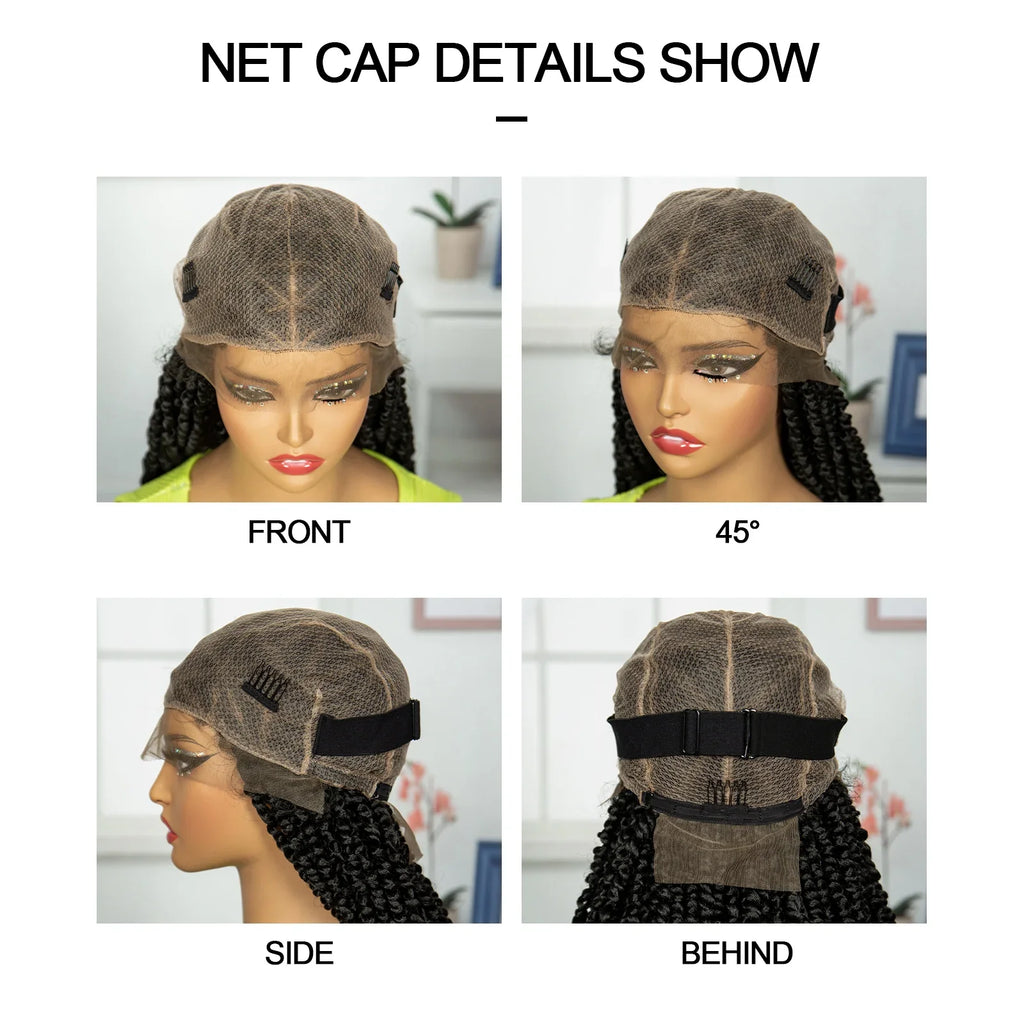 Burgundy Knotless Twist Dreadlocks Lace Front Wig | Crochet Braids | Full Lace | Black Women