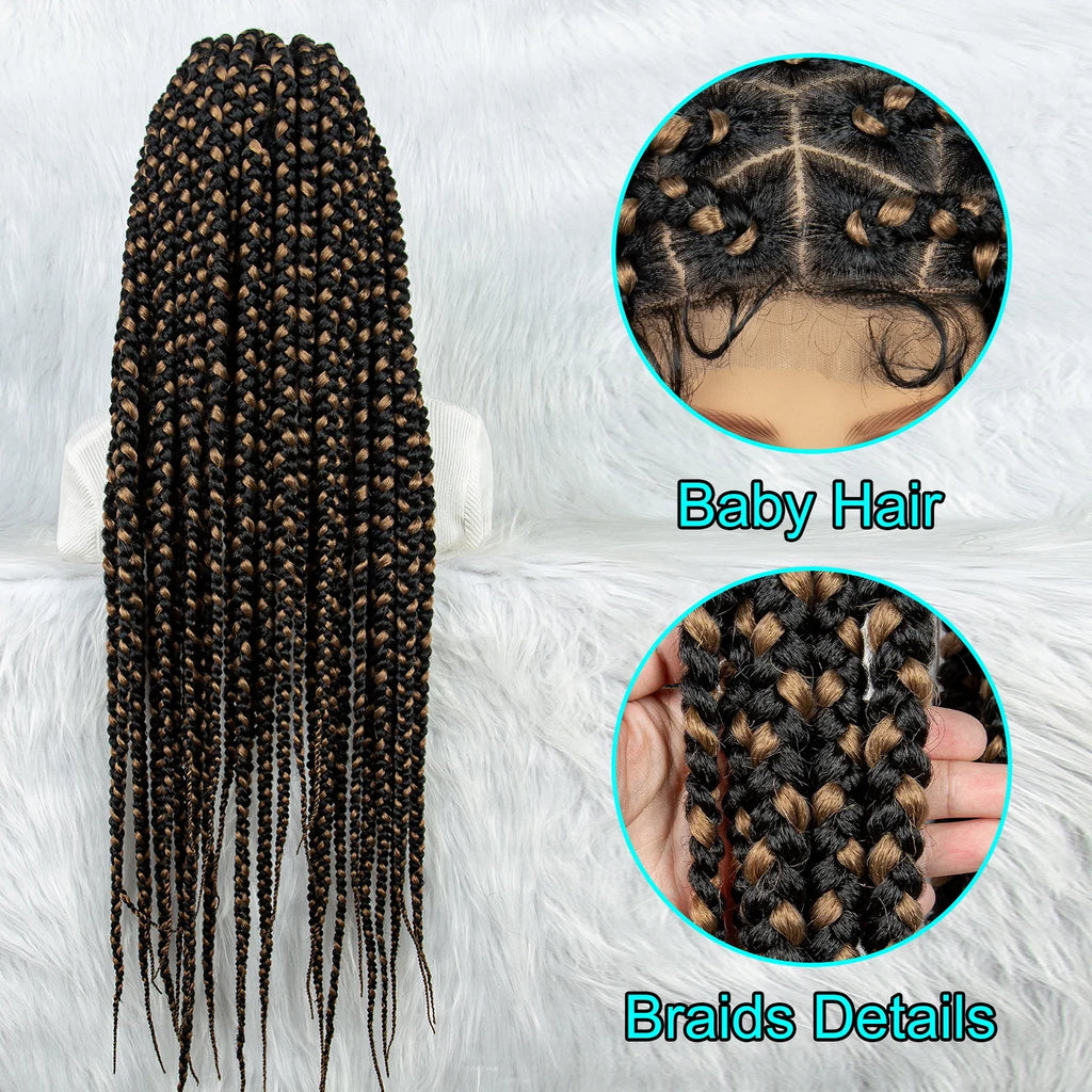 KIMA Colorful Braided Wig | Full Lace | Butterfly Locs & Dreadlocks Options