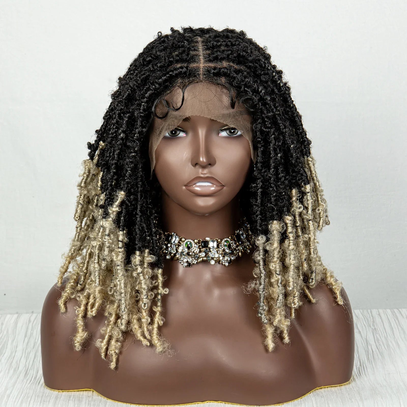 Butterfly Locs Crochet Braids Bob Wig | Lace Front | Dreadlock Style