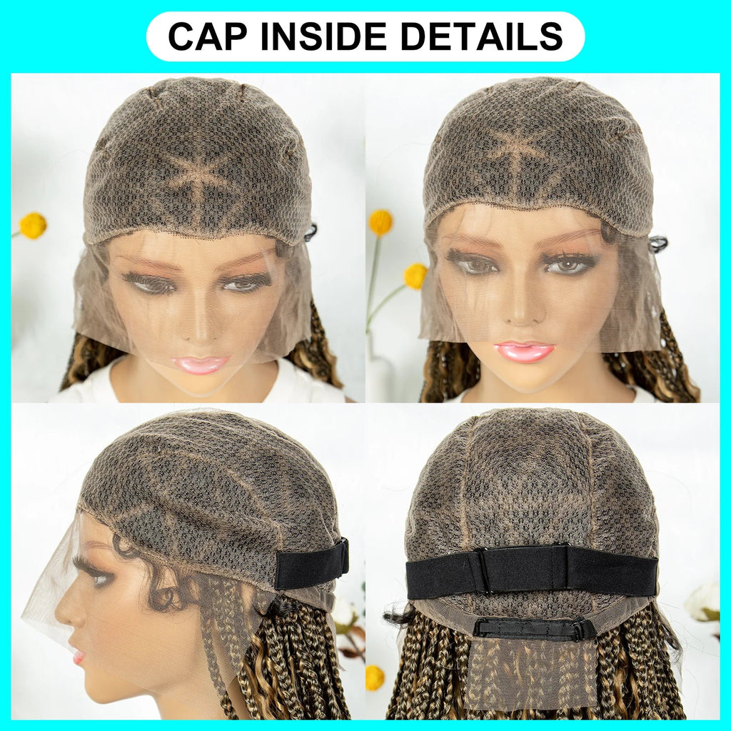 Boho Triangle Knotless Box Braids Wig | Full Lace | Baby Hair | KIMA Synthetic