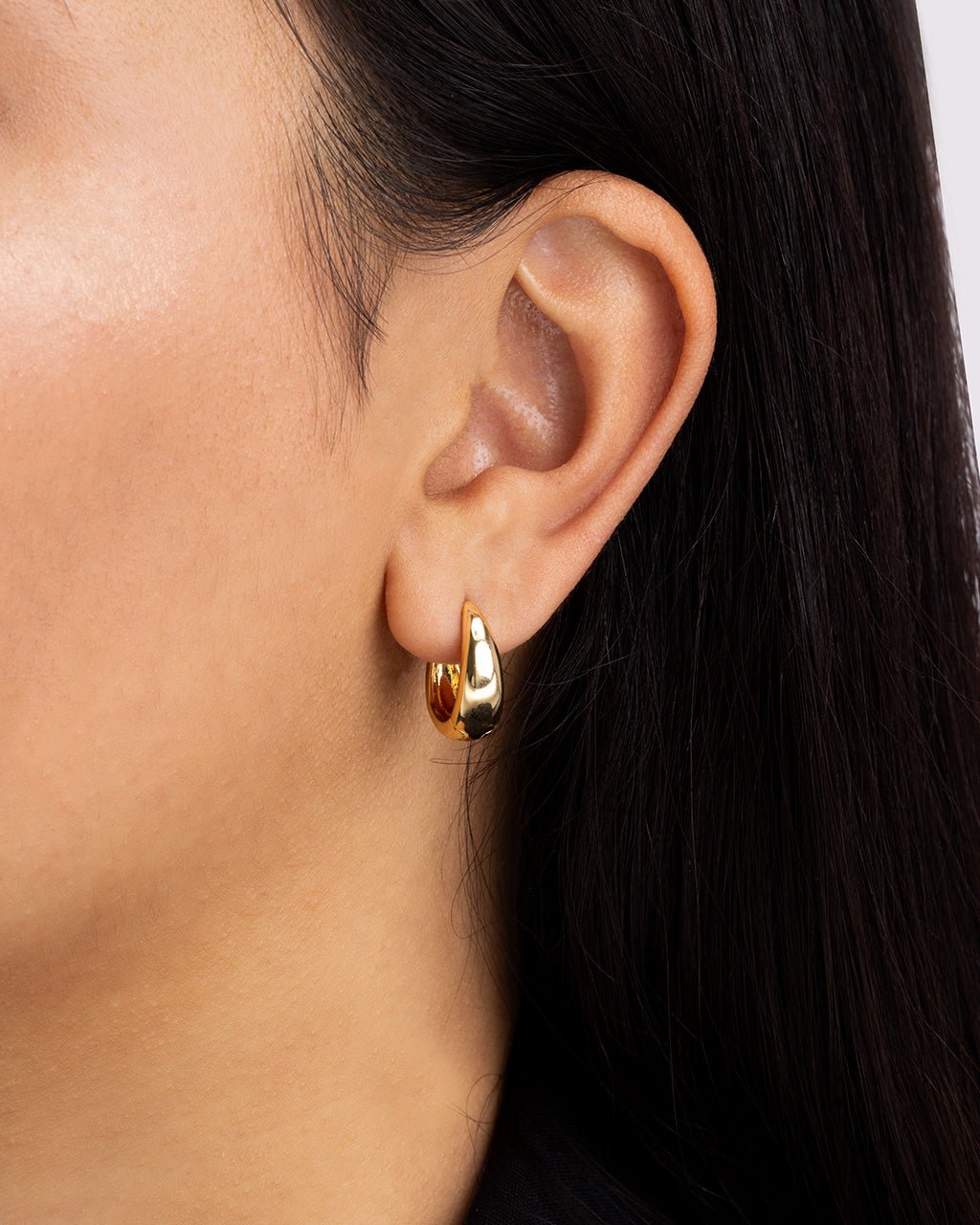 Lavina Polished Micro Hoop Earrings