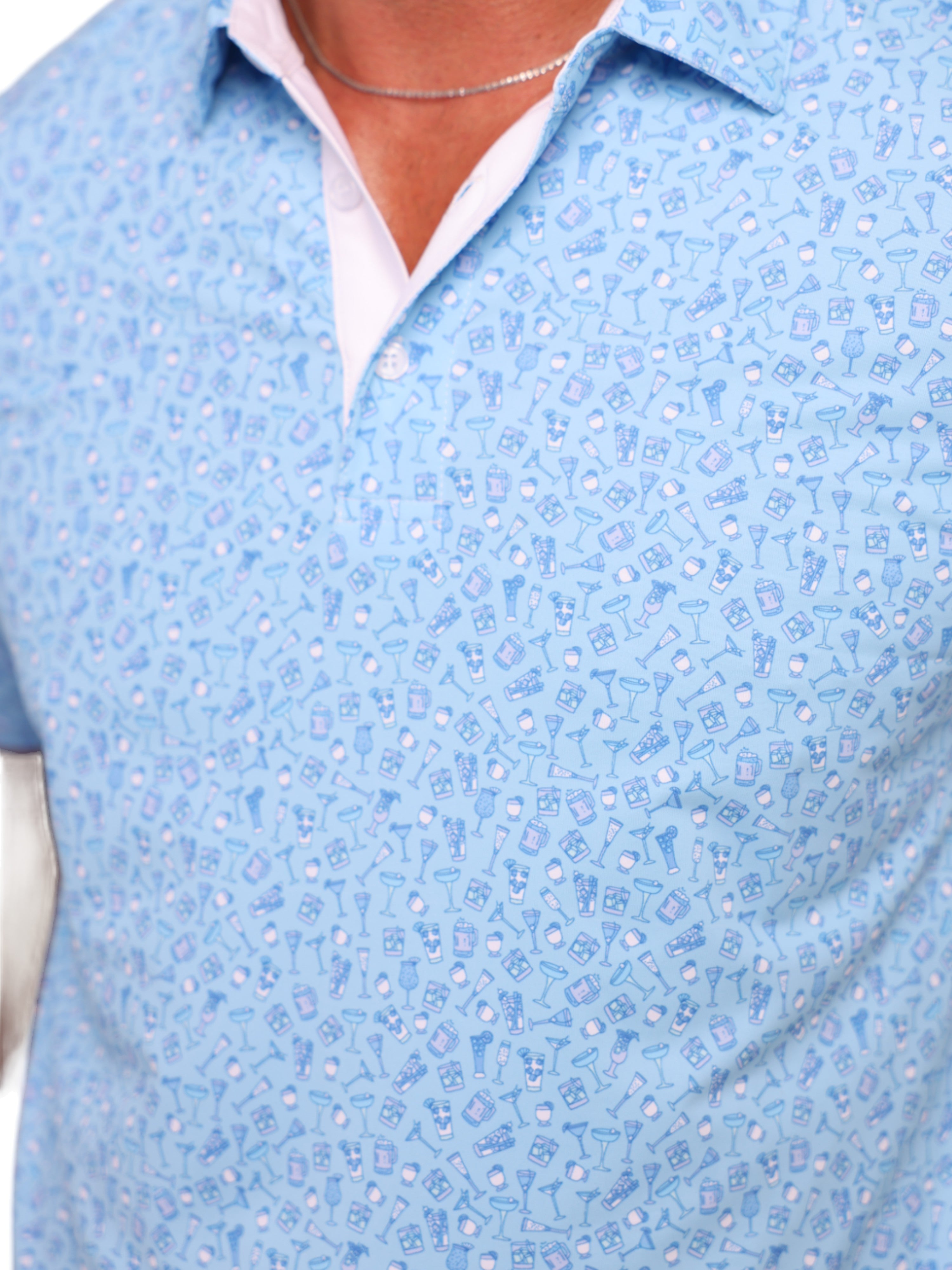 Spirits Print Polo