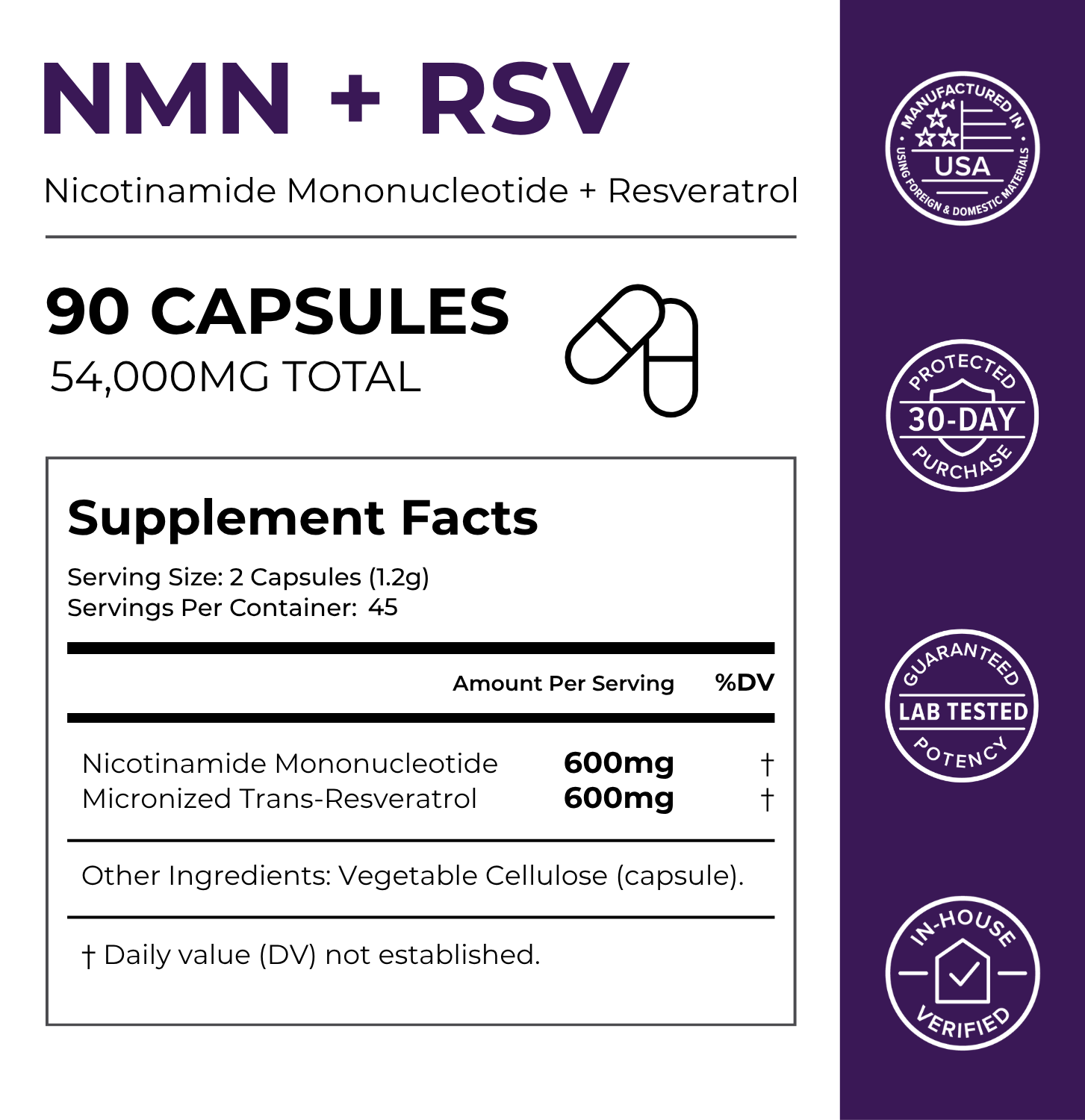 NMN + Resveratrol Capsules