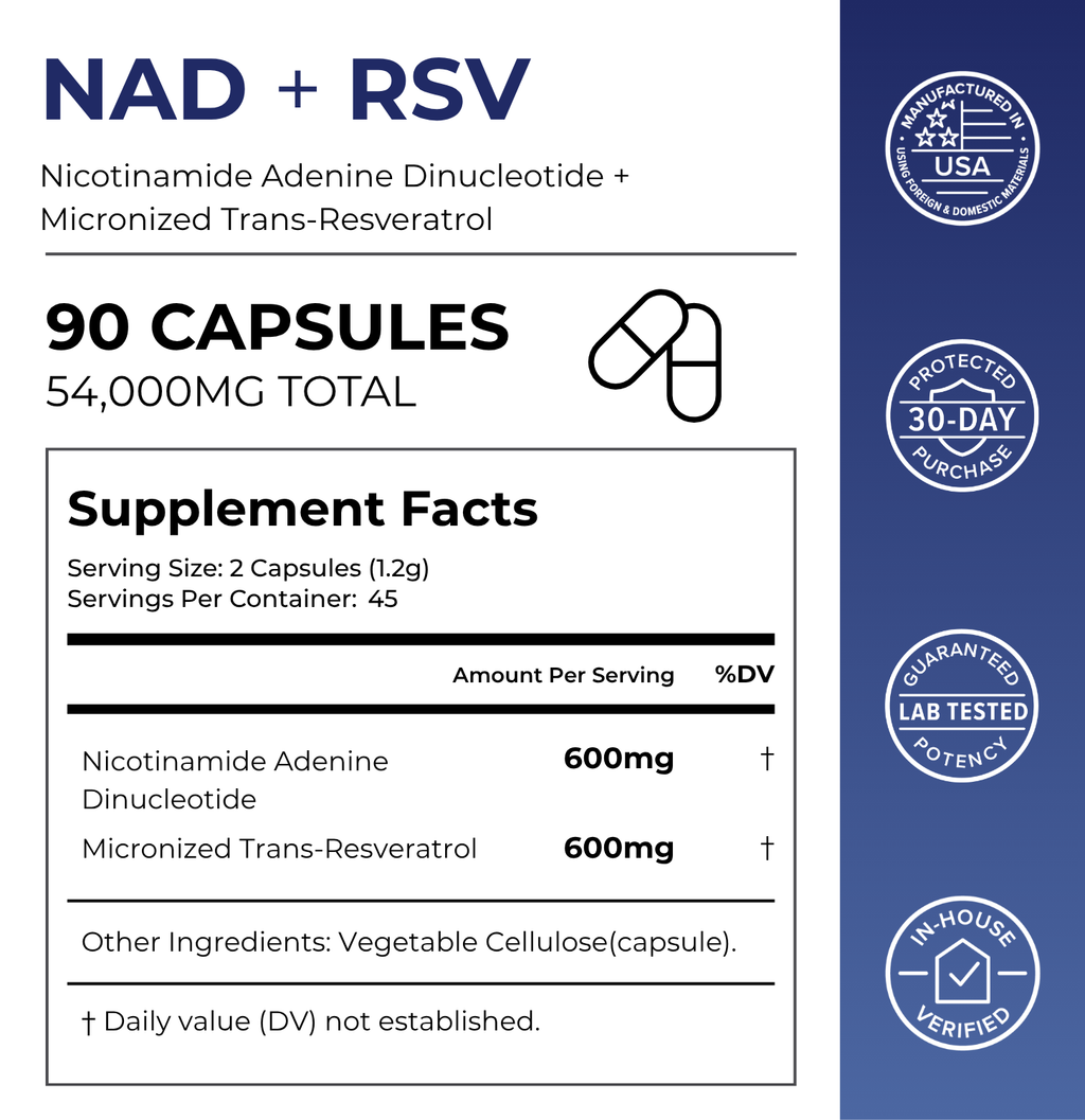 NAD + Resveratrol Capsules