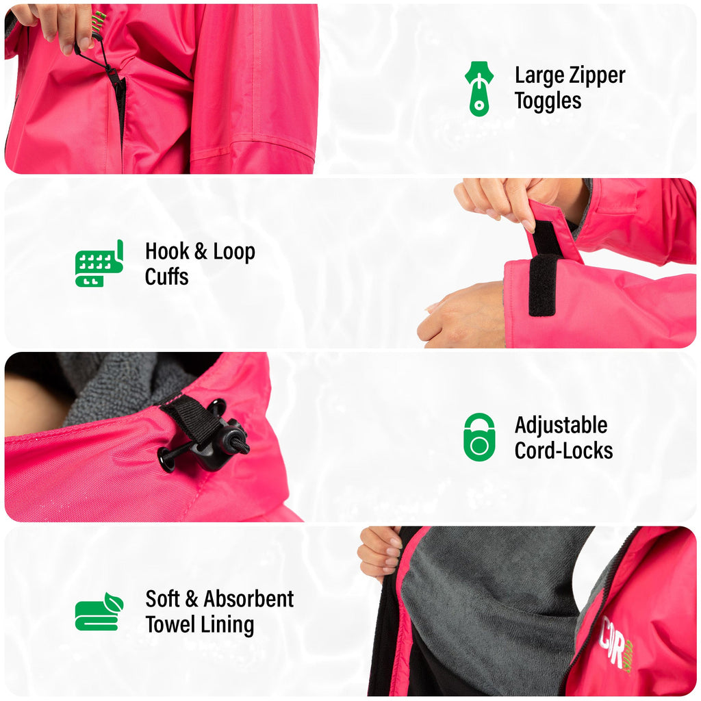 Waterproof Swim Parka (Red)