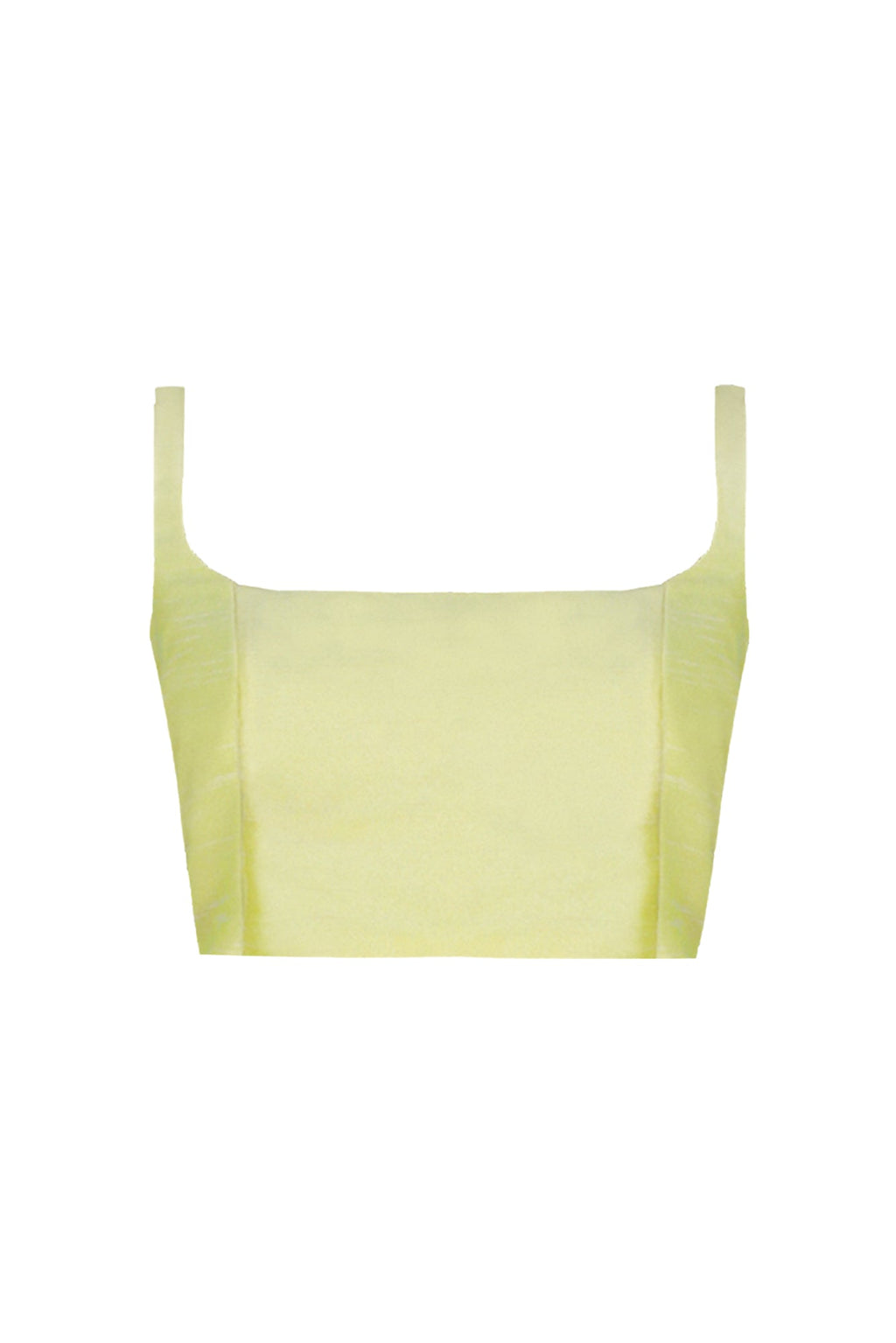 TOLEDO TAFFETA TOP IN SOFT YELLOW